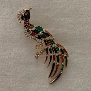 Peacock Brooch